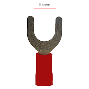 6.4mm Fork Terminal - Red (WT.36)